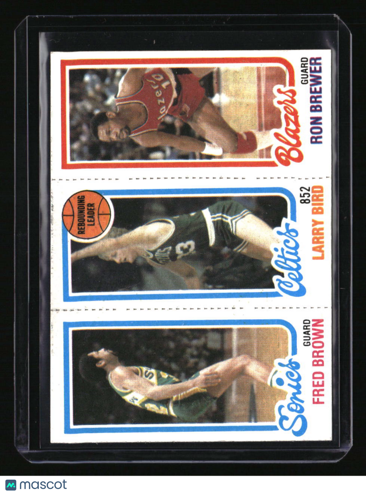 1980-81 Topps Fred Brown / Larry Bird / Ron Brewer
