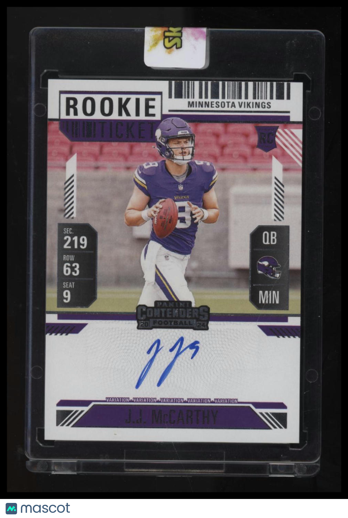 2024 Panini Contenders J.J. McCarthy RPS Variation