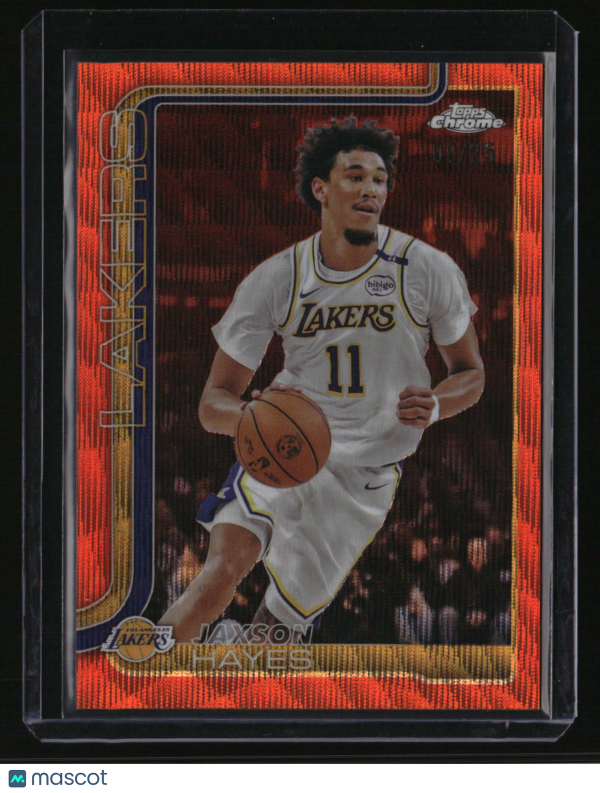 2025-26 Topps Chrome Jaxson Hayes Orange Wave Refractor #/25