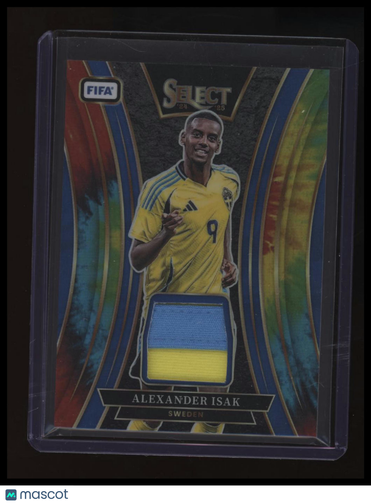 2024-25 Panini Select FIFA Alexander Isak Select Memorabilia Tie-Dye #/25