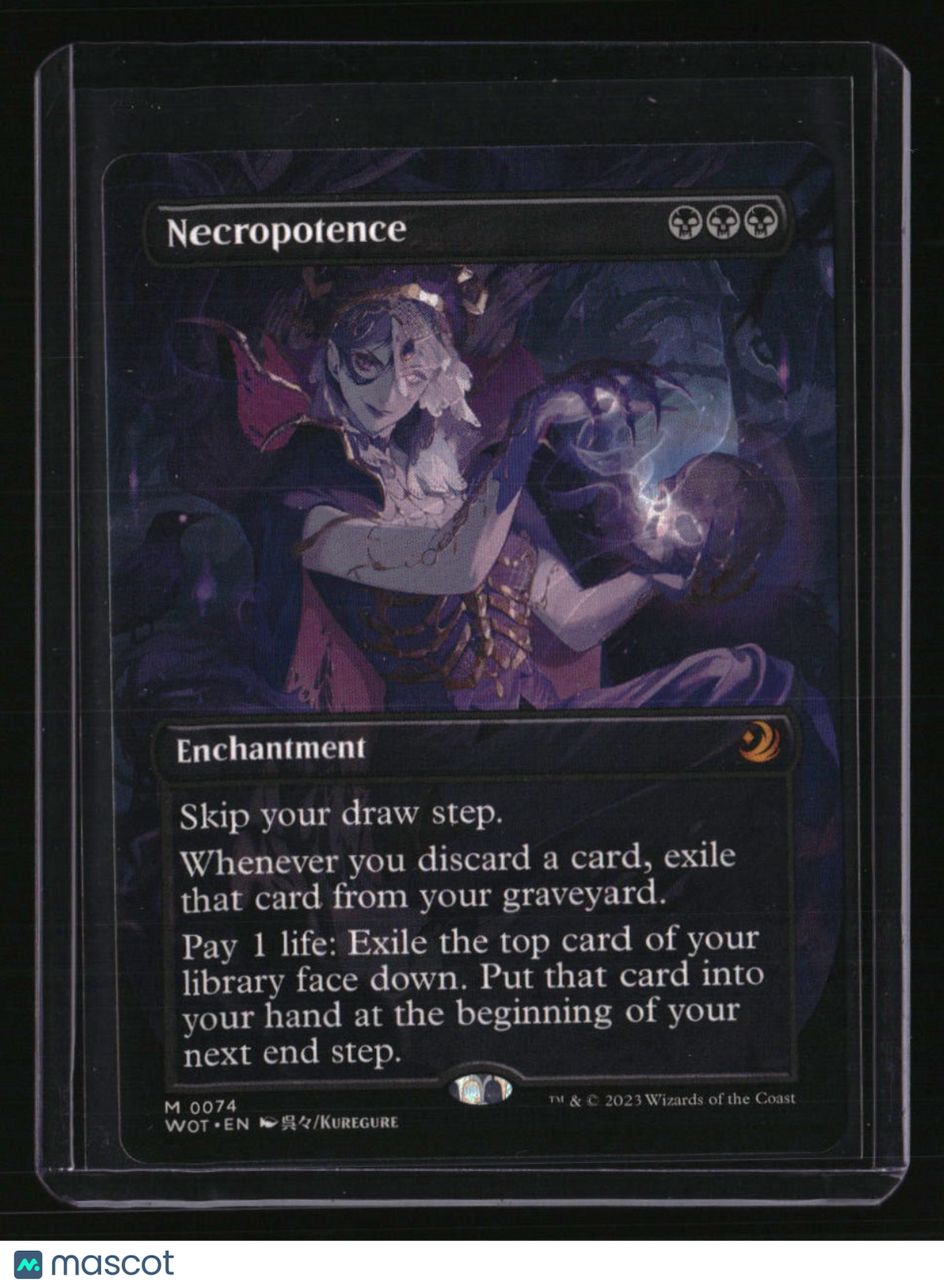 Wilds of Eldraine: Enchanting Tales Necropotence (Anime Borderless)