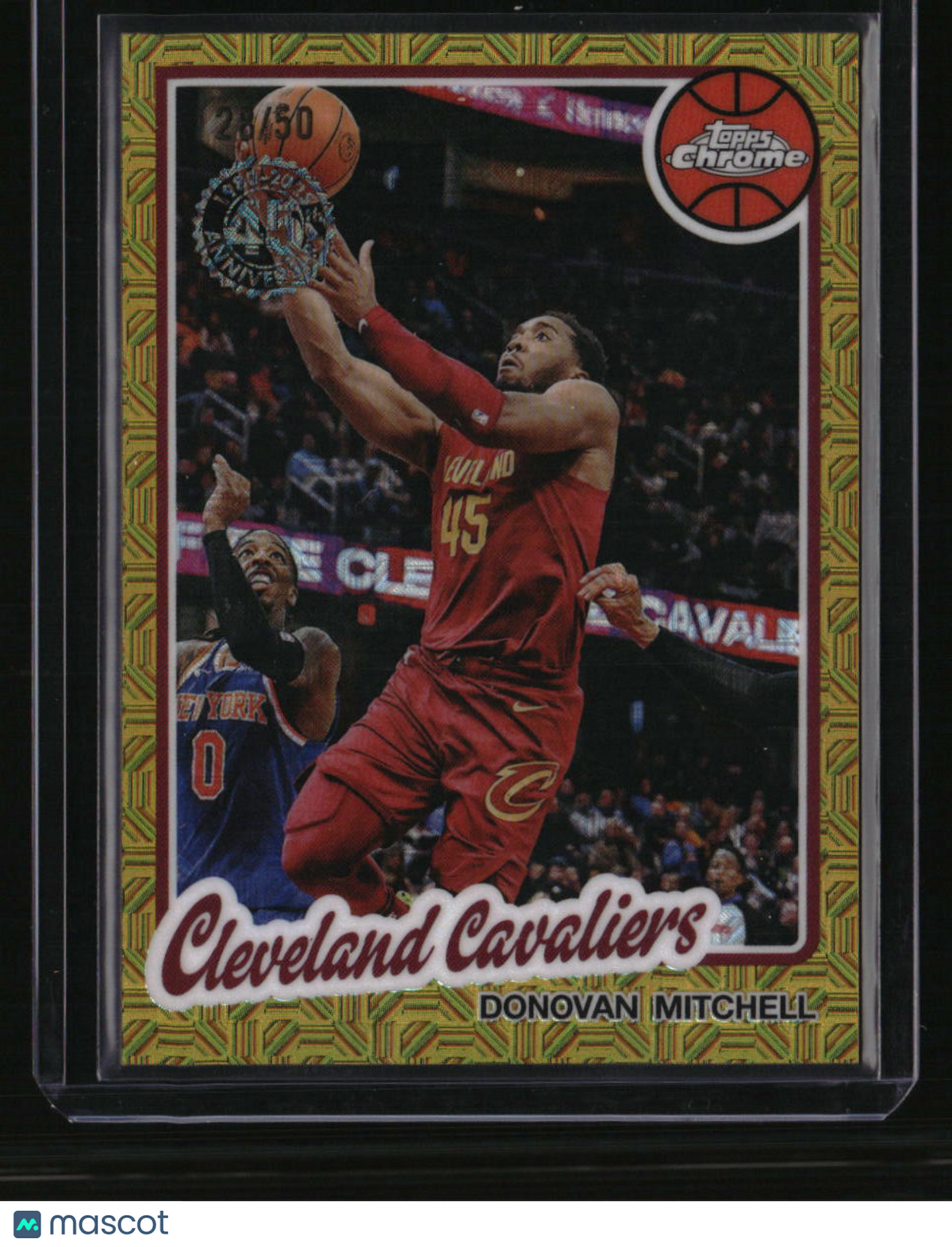 2025-26 Topps Donovan Mitchell 1980-81 Topps Chrome Basketball Gold Mojo #/50