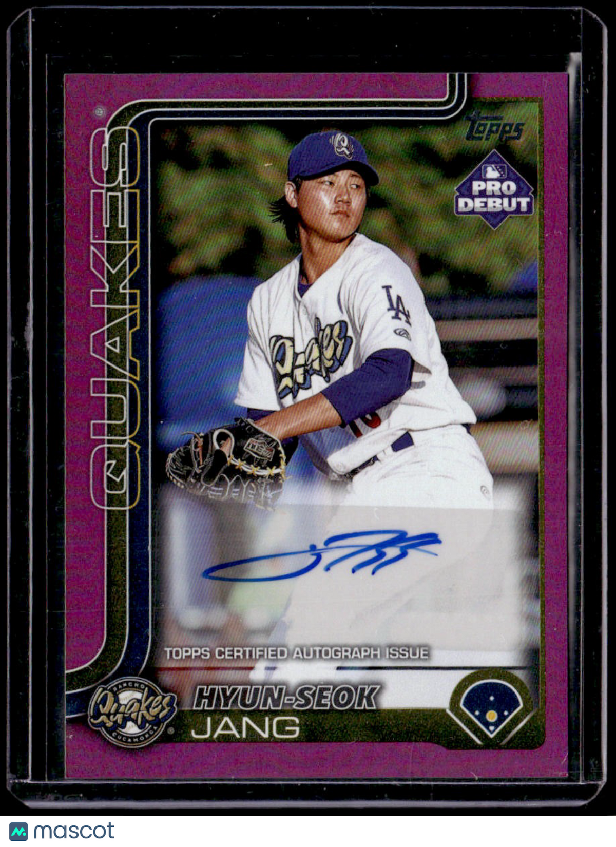 2025 Topps Pro Debut Hyun-Seok Jang Base Autographs Fuchsia Foil #/199