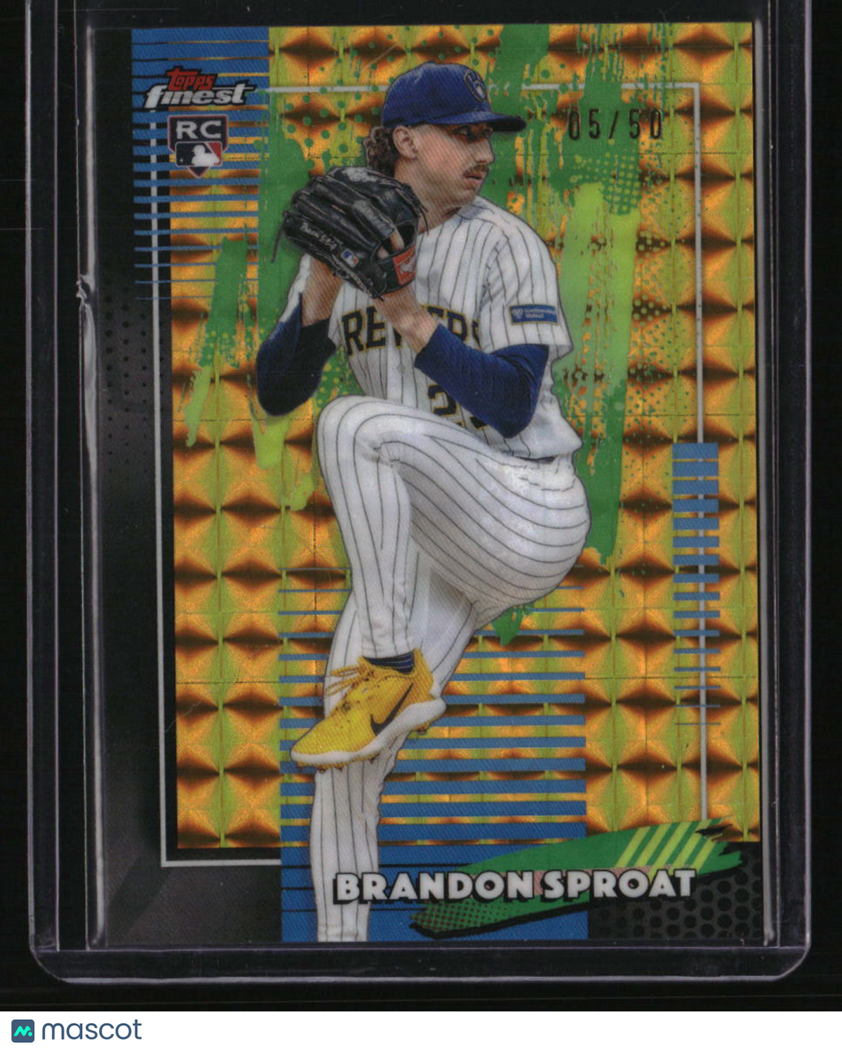 2026 Finest Brandon Sproat Gold Geometric Refractors #/50