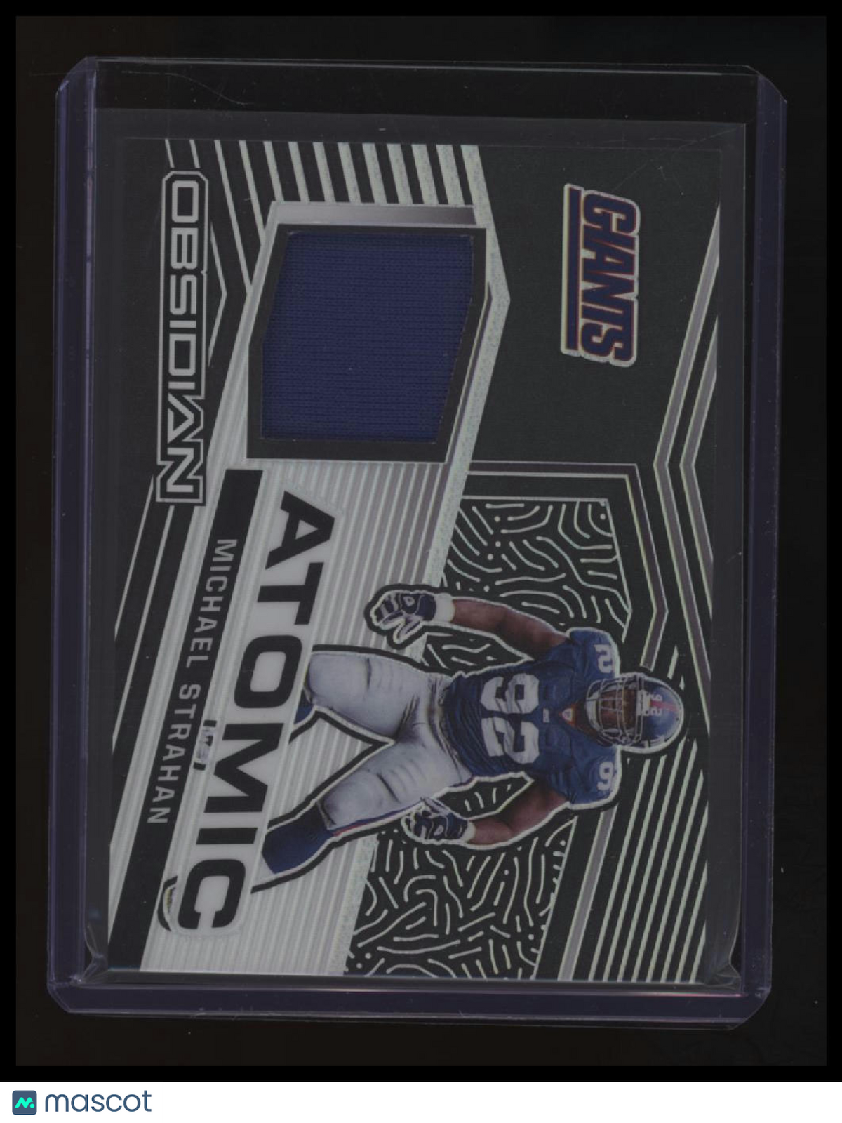 2021 Panini Obsidian Michael Strahan Atomic Material #/75