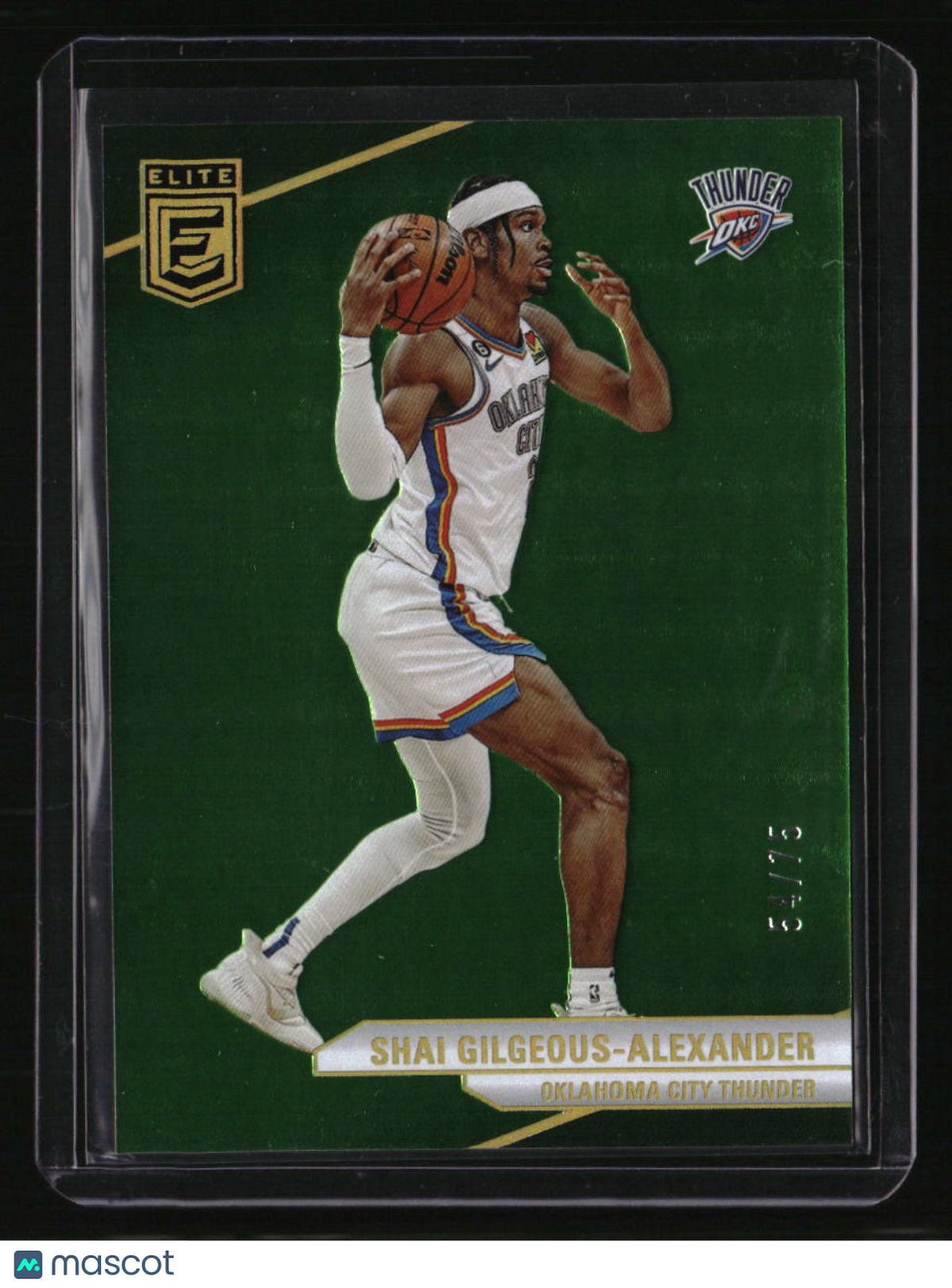 2023-24 Donruss Elite Shai Gilgeous-Alexander Neon Green #/75