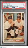 1957 Topps Mantle/Berra Yankees' Power Hitters PSA 3