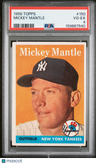 1958 Topps Mickey Mantle PSA 4