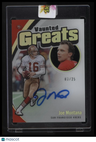 2025 Panini National Treasures Joe Montana Vaunted Greats #/25