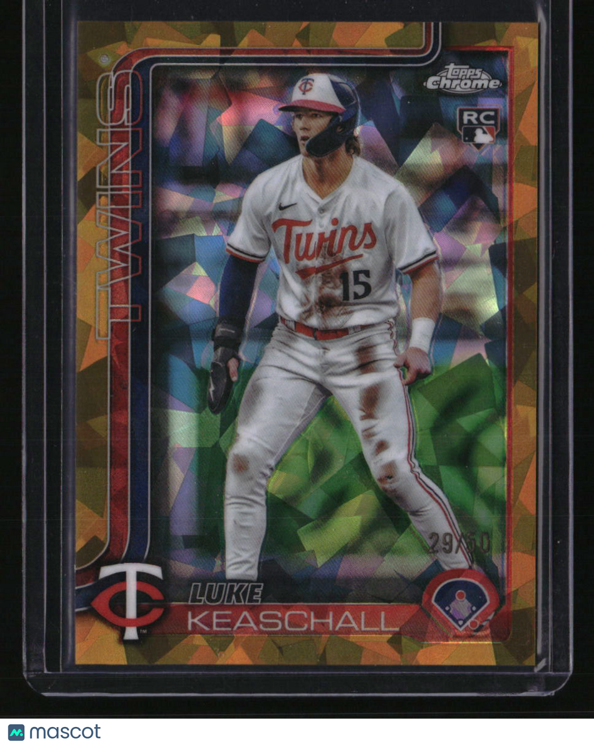 2025 Topps Chrome Update Sapphire Edition Luke Keaschall Gold Sapphire #/50