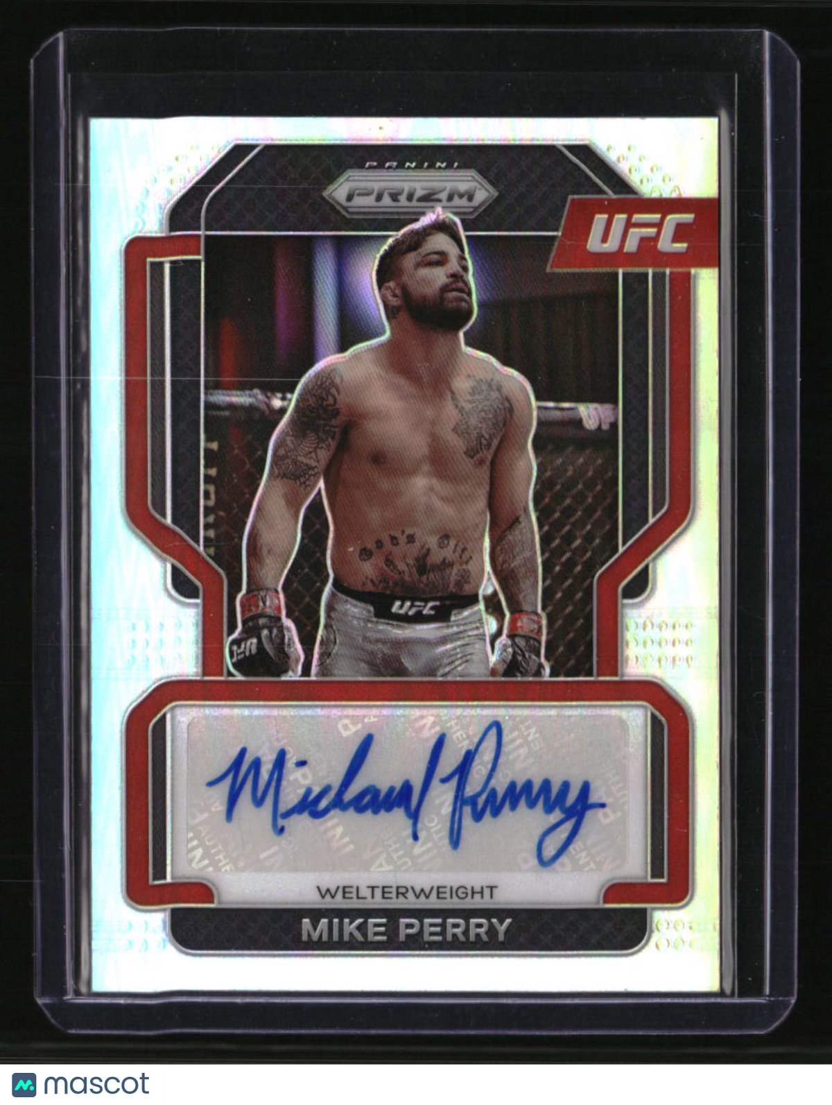 2022 Panini Prizm UFC Mike Perry Signatures Silver