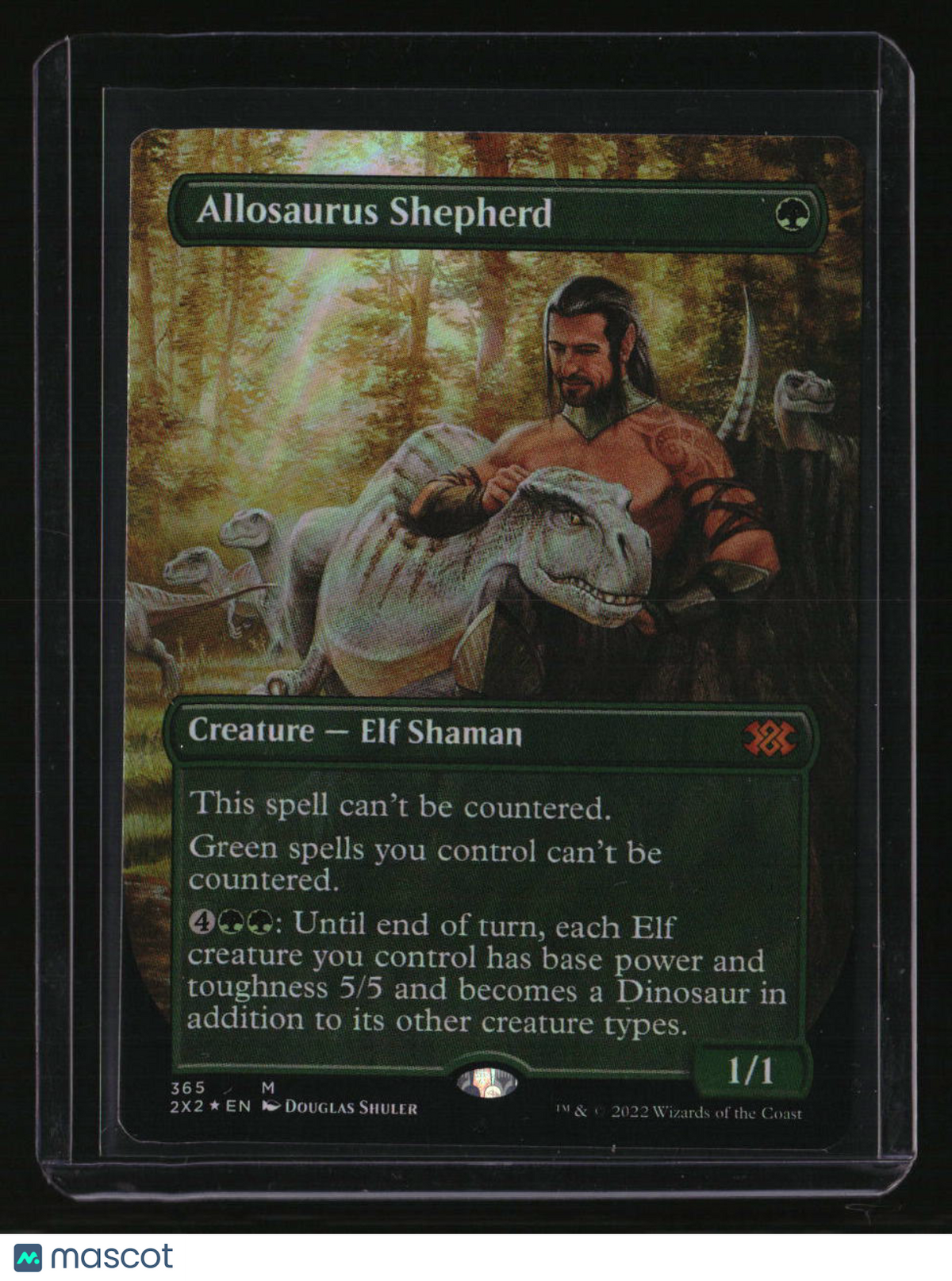 Double Masters 2022 Allosaurus Shepherd (Borderless) Foil