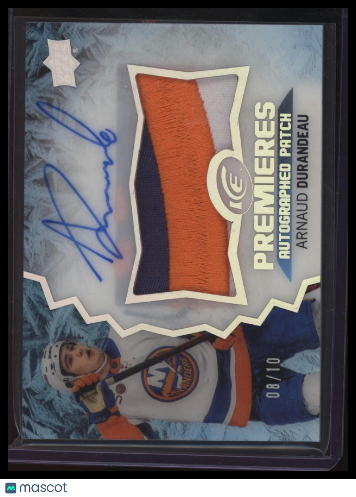 2023-24 Upper Deck Ice Arnaud Durandeau Ice Premieres Auto Patch #/10