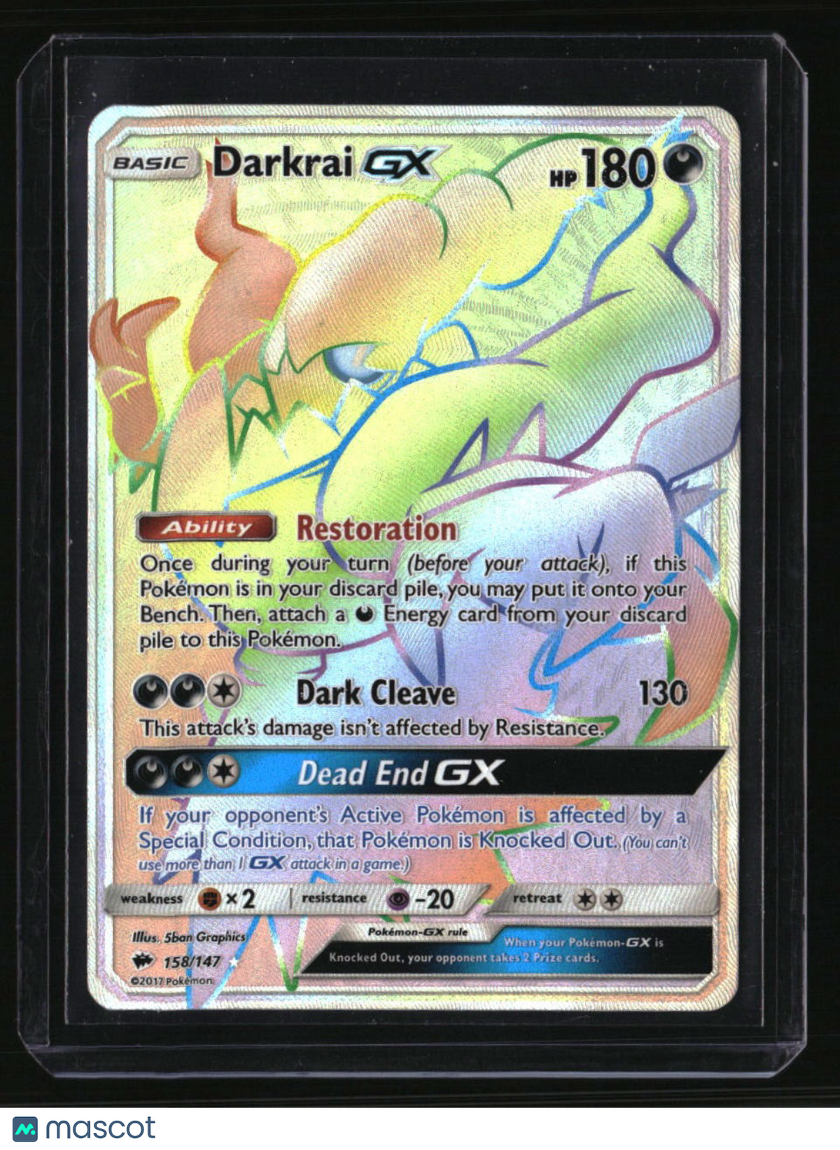 SM - Burning Shadows Darkrai GX (Secret)