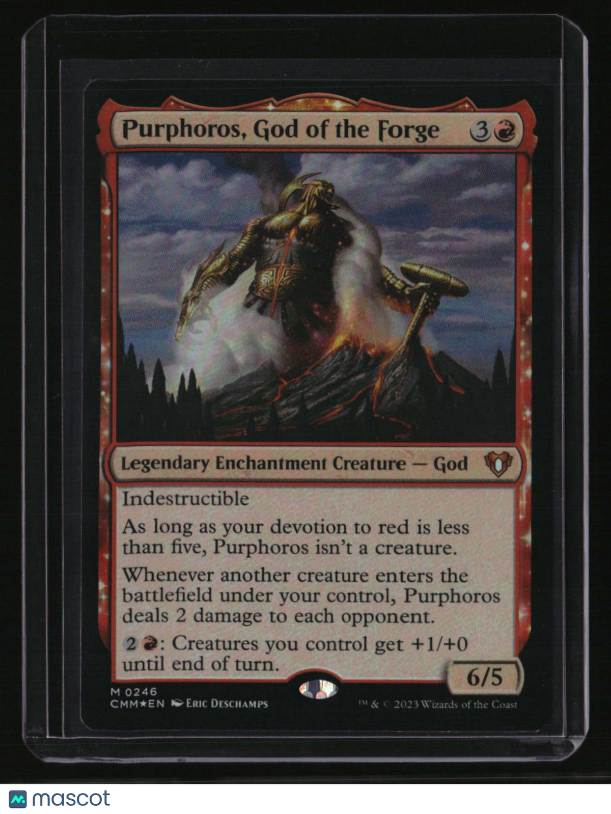 Commander Masters Purphoros, God of the Forge Foil