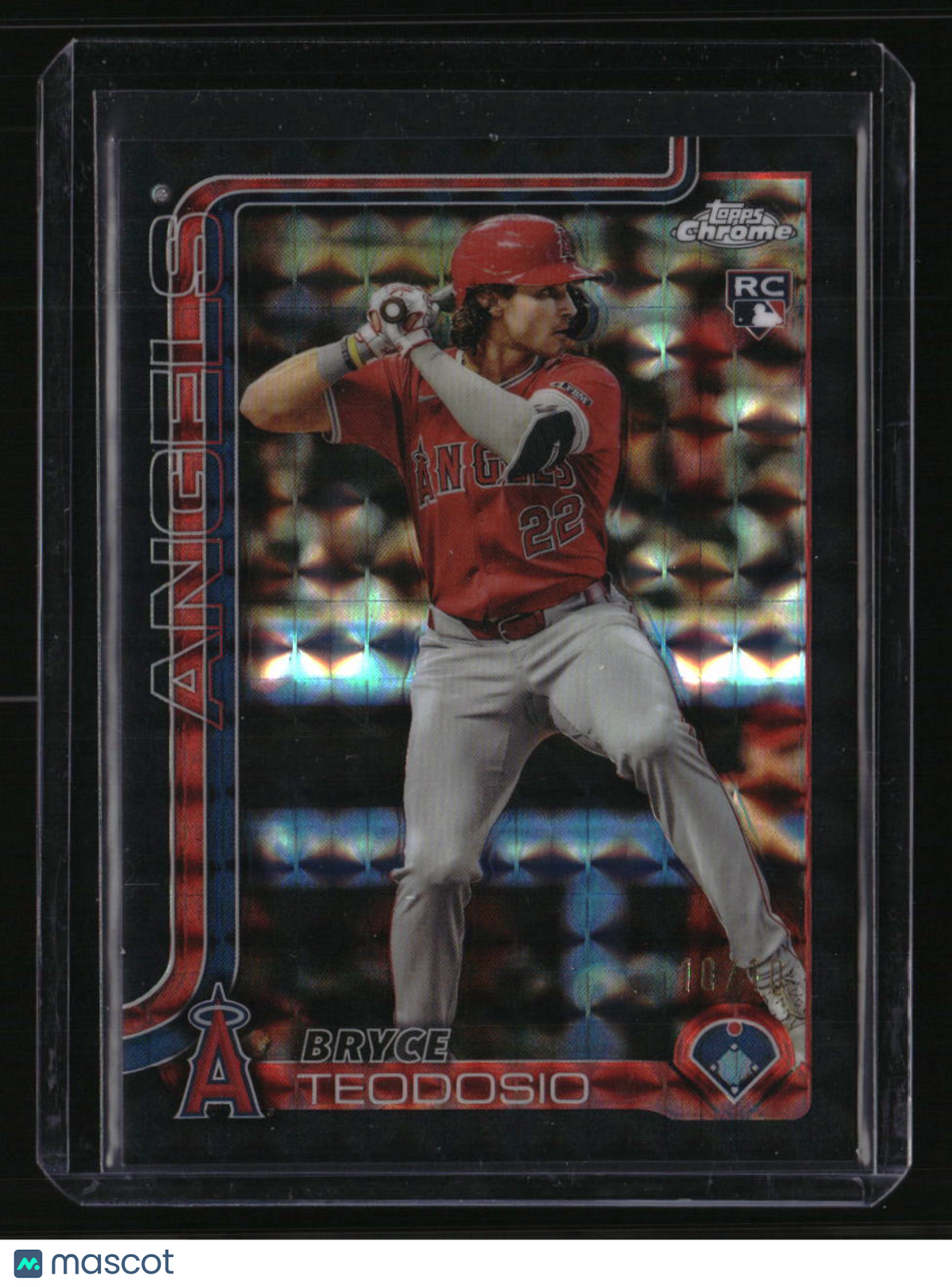 2025 Topps Chrome Bryce Teodosio Black Geometric Refractors #/10