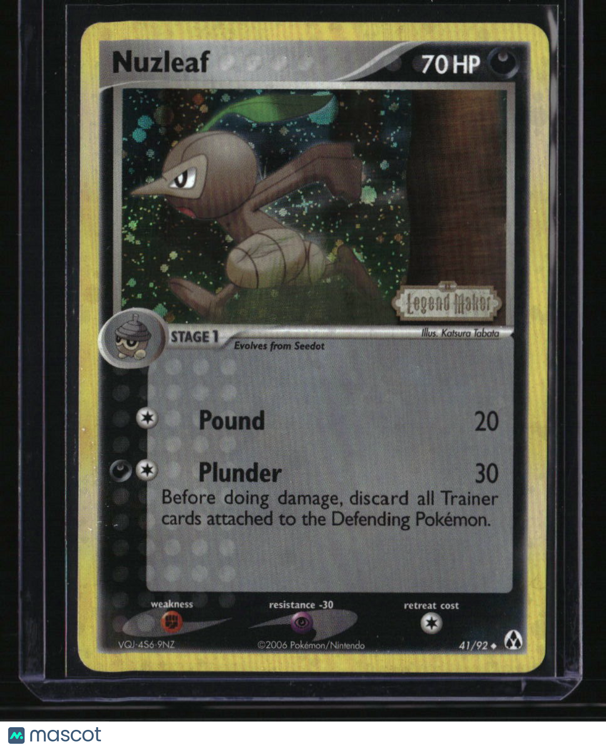 EX Legend Maker Nuzleaf Reverse Holo