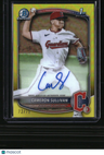 2025 Bowman Cameron Sullivan Chrome Prospects Autographs Yellow Refractor #/75