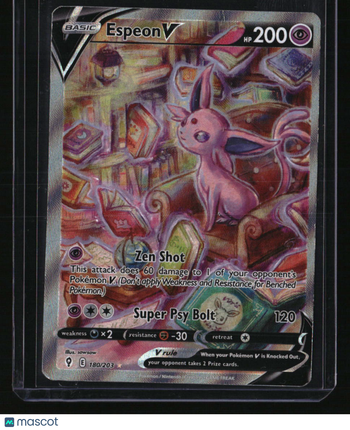 SWSH07: Evolving Skies Espeon V (Alternate Full Art)