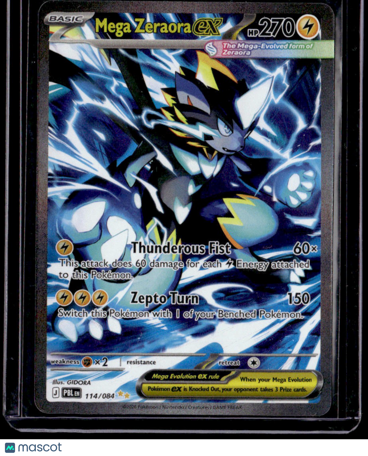 ME05: Pitch Black Mega Zeraora ex