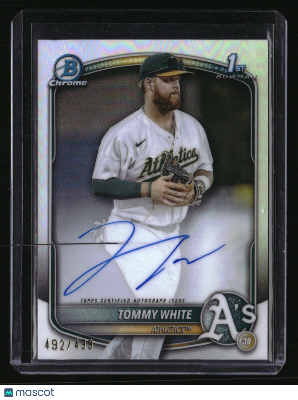 2025 Bowman Chrome Tommy White Prospect Autographs Refractor #/499