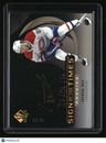 2025-26 SP Authentic Joshua Roy 2025 Update Sign of the Times Rookies Black #/25