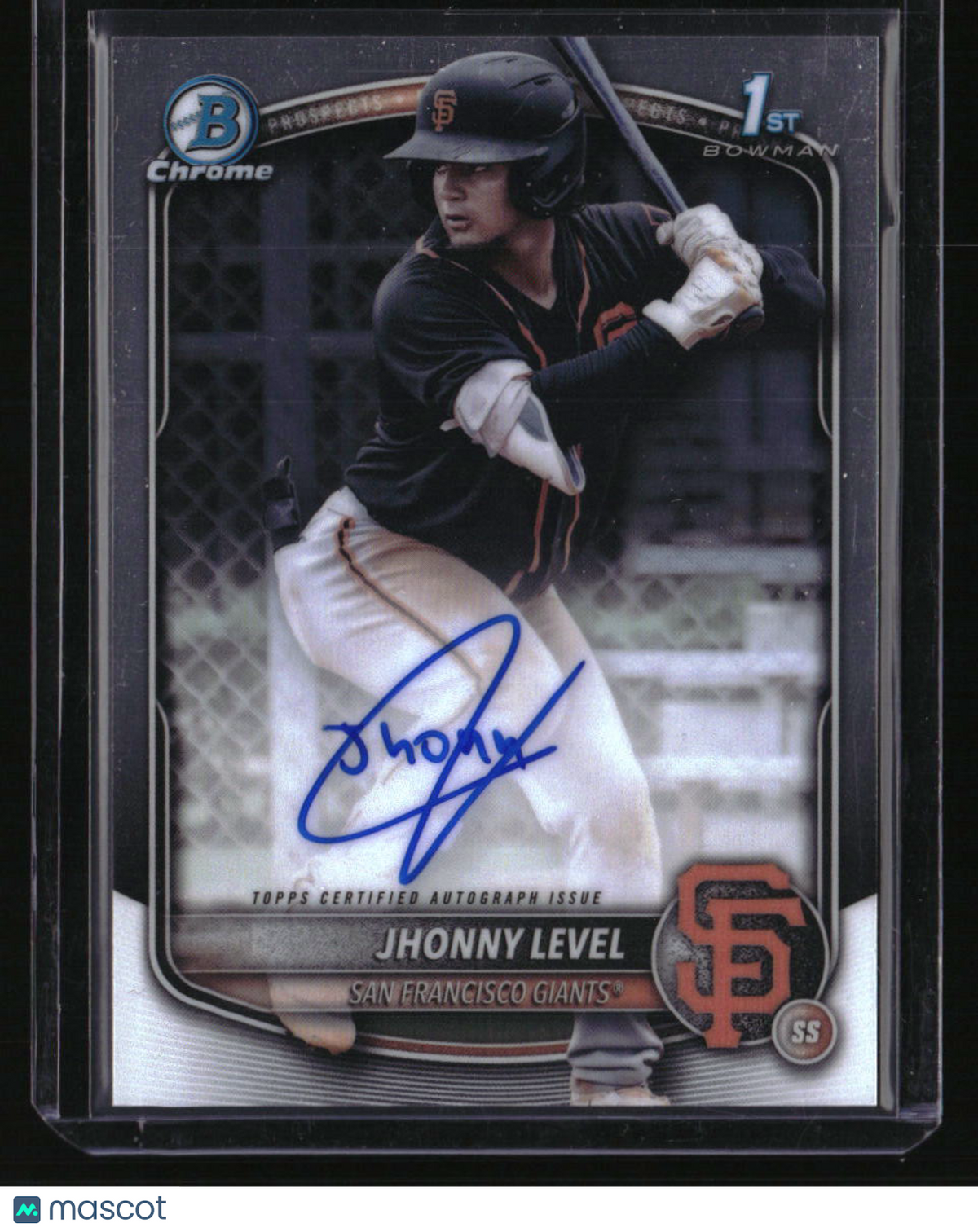 2025 Bowman Jhonny Level Chrome Prospect Autographs