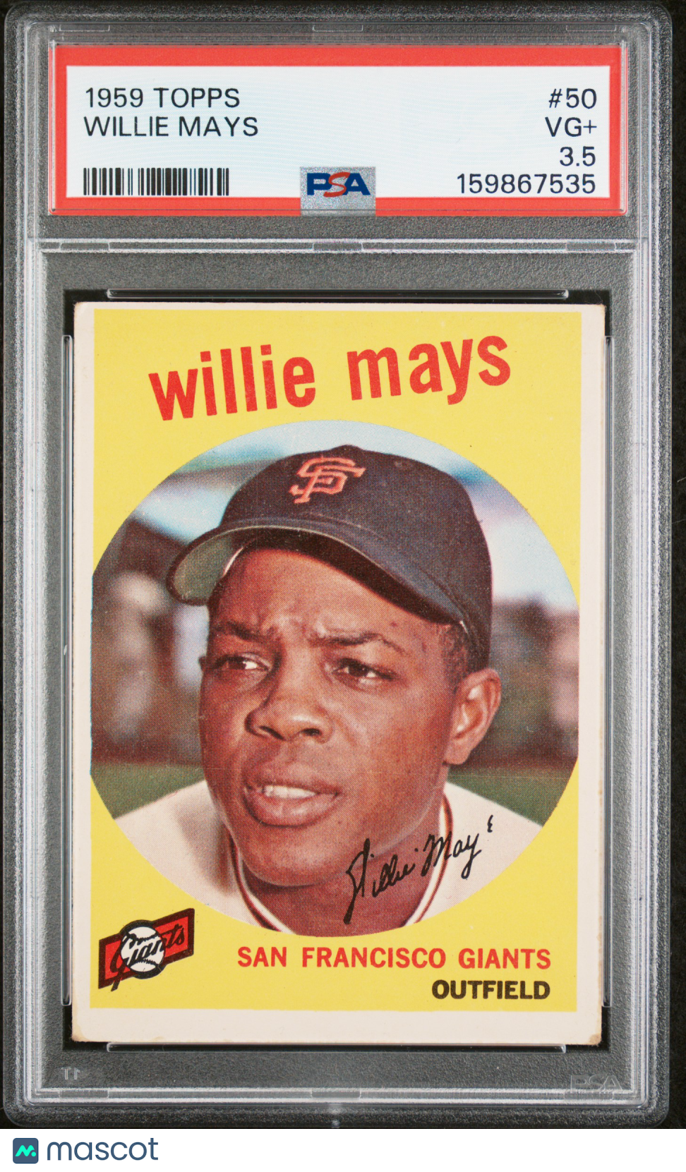 1959 Topps Willie Mays PSA 3.5