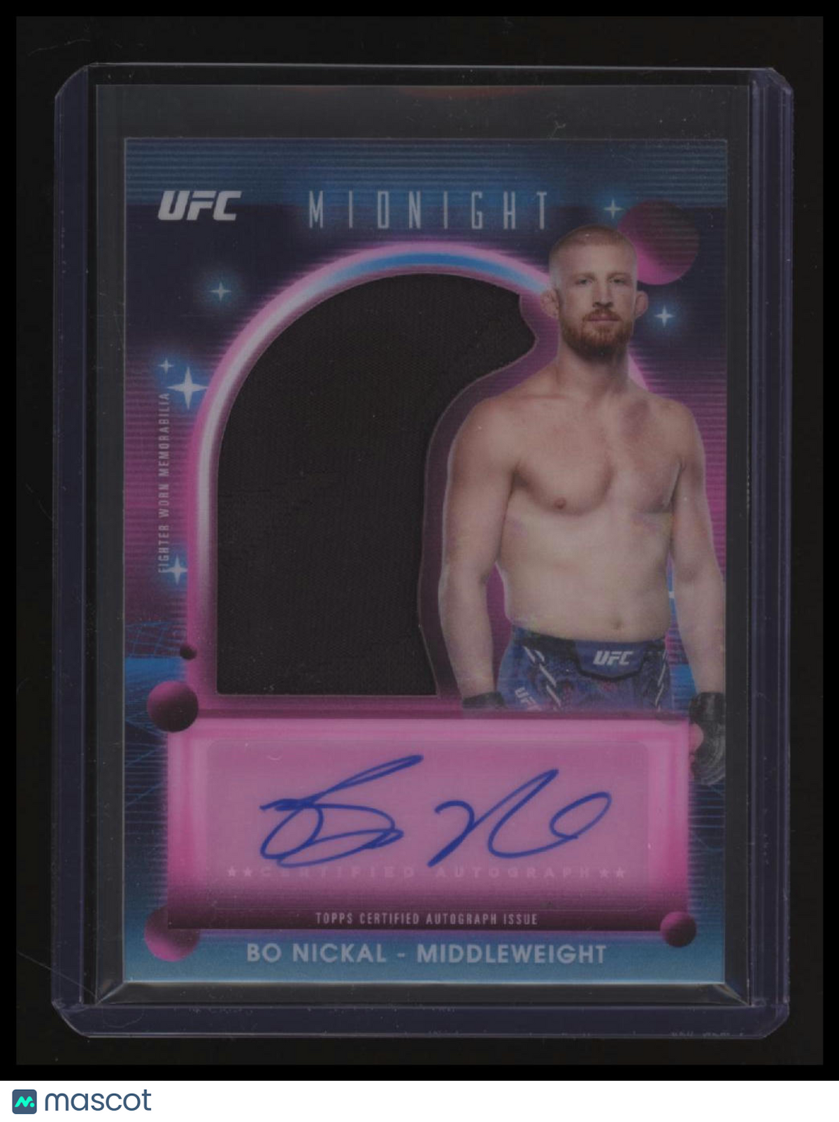 2025 Topps Midnight UFC Bo Nickal Relic Autographs