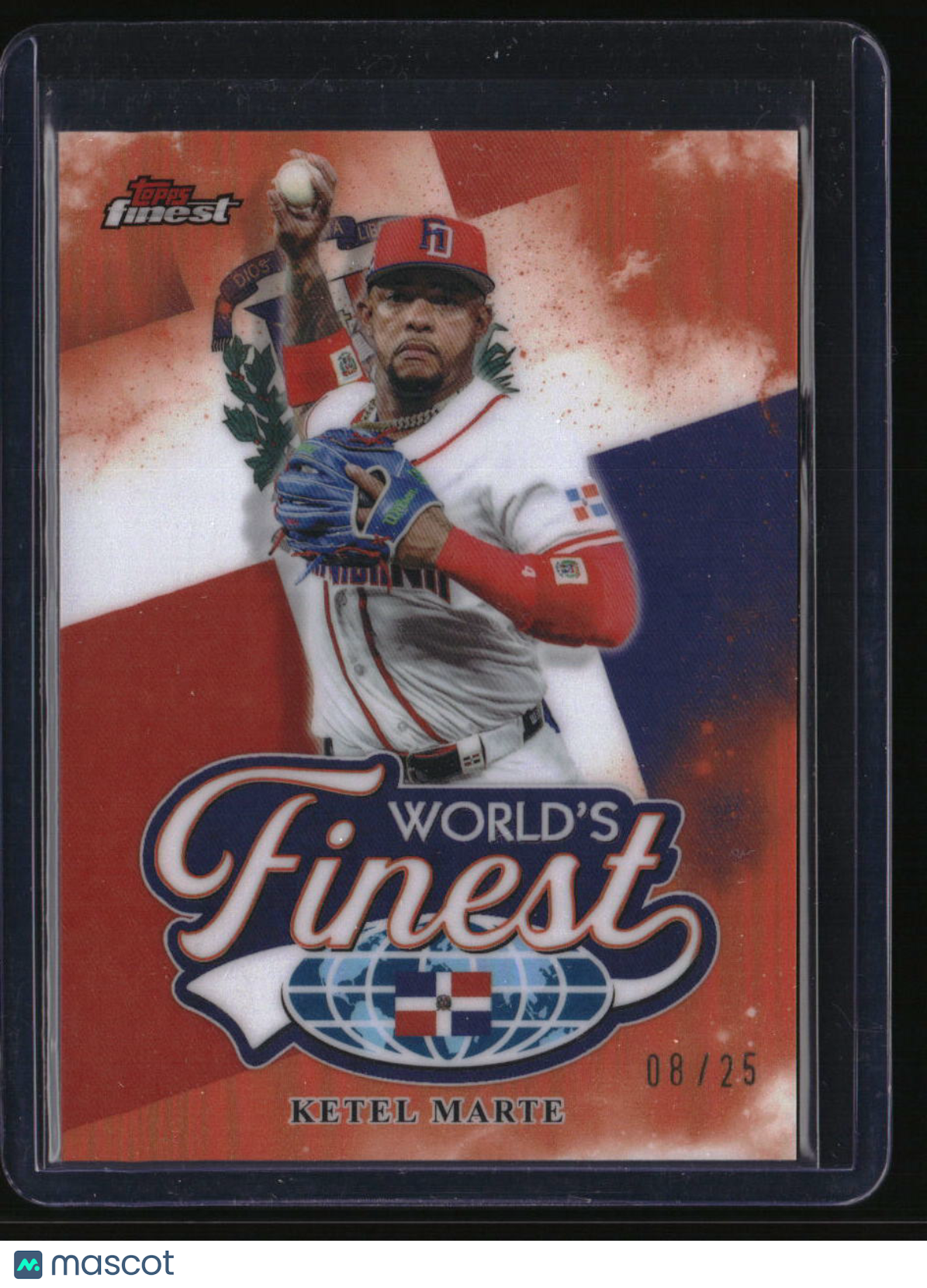 2026 Finest Ketel Marte World's Finest Orange Refractors #/25