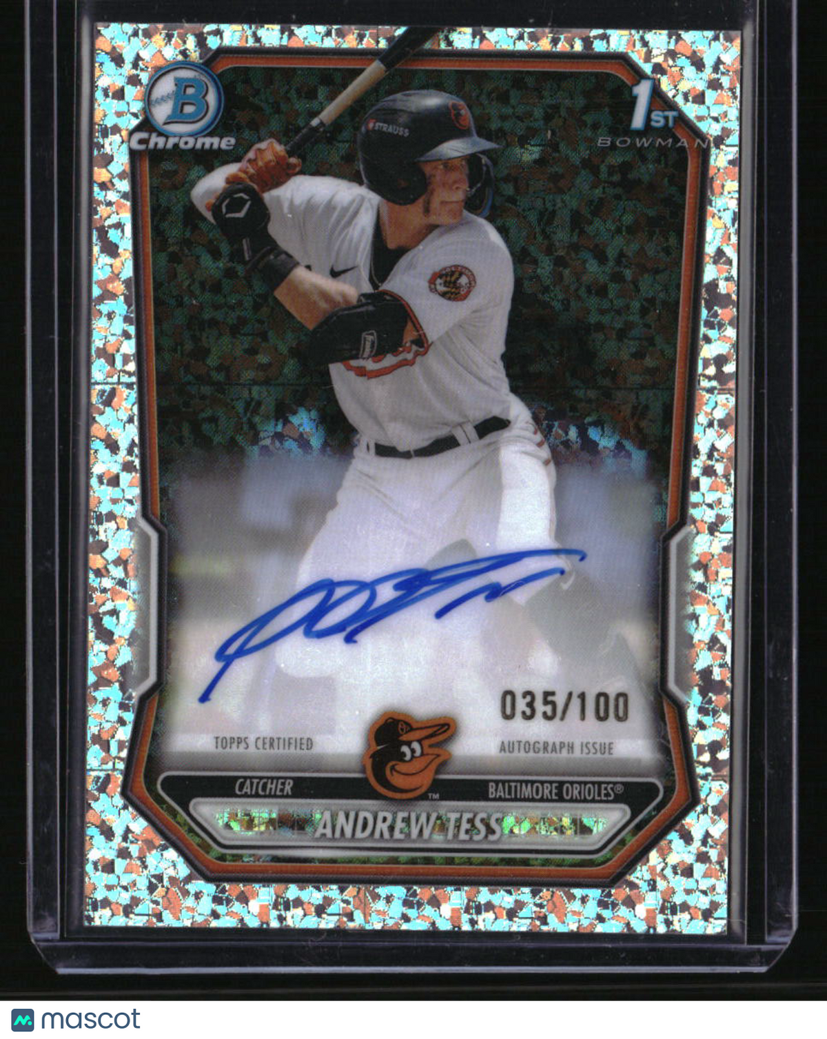 2026 Bowman Andrew Tess Chrome Prospect Autographs Mini Diamond Refractors #/100