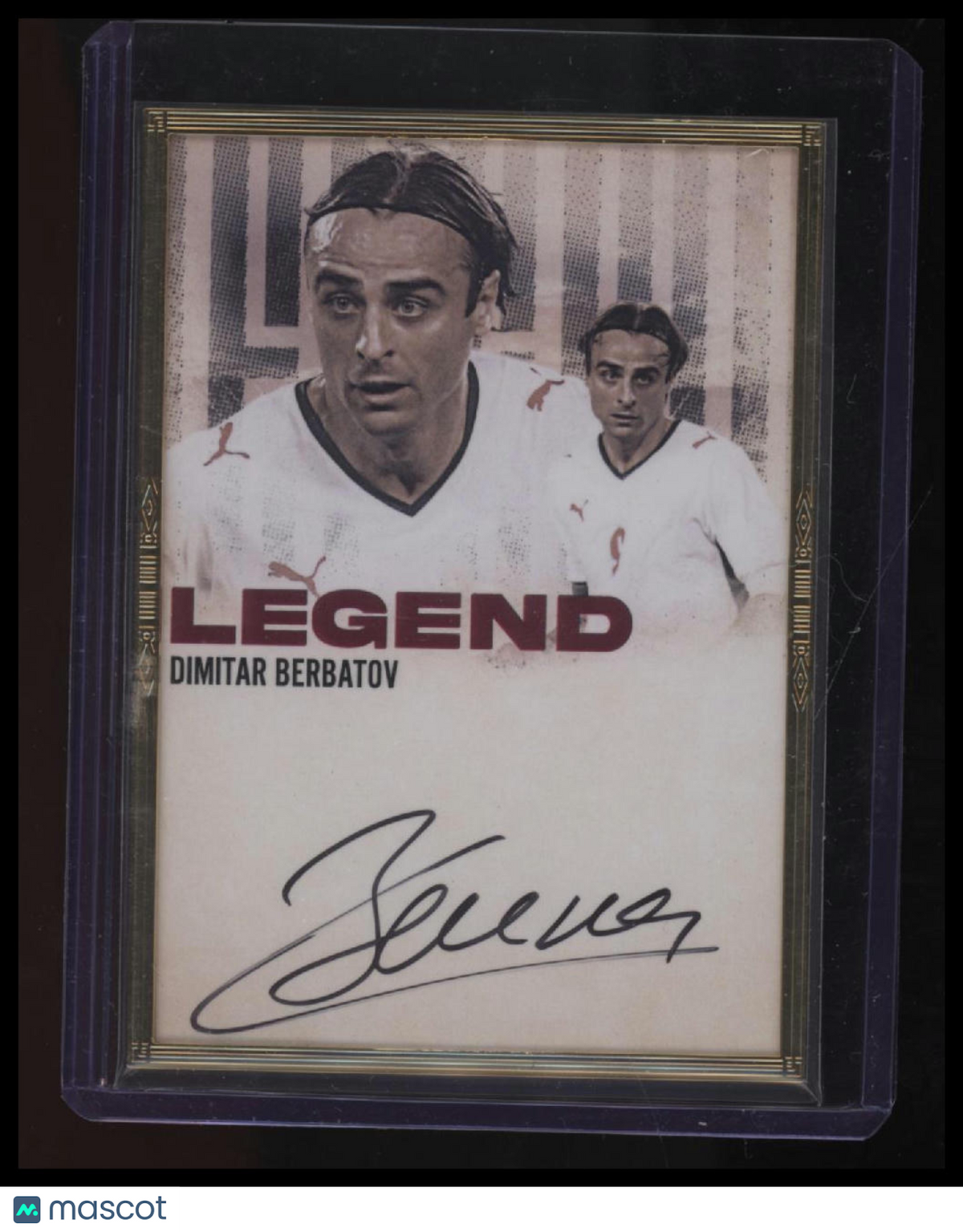 2025 Futera Dimitar Berbatov Autograph #LGDA05 #/2 Black Ink
