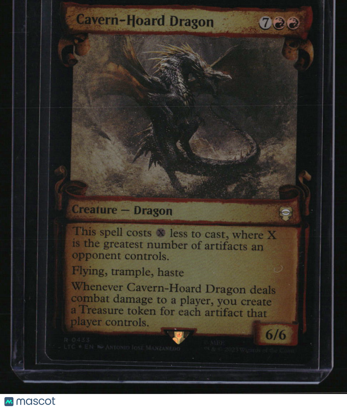 The Lord of the Rings: Cavern-Hoard Dragon (Showcase Scrolls) Foil