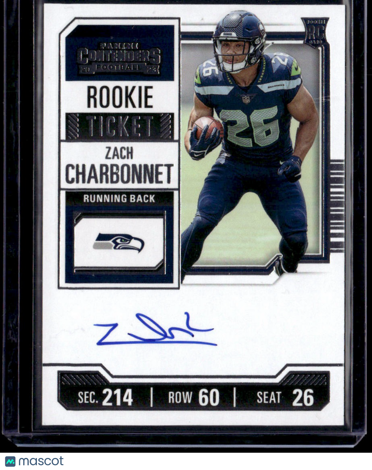 2024 Panini Contenders Zach Charbonnet 2023 Panini Contenders Update I