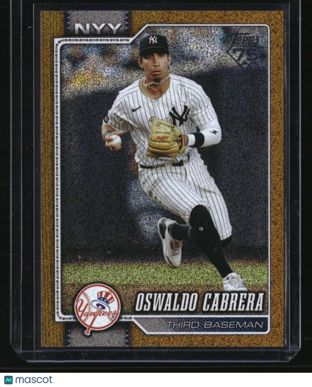 2026 Topps Oswaldo Cabrera Gold Sandglitter #/50