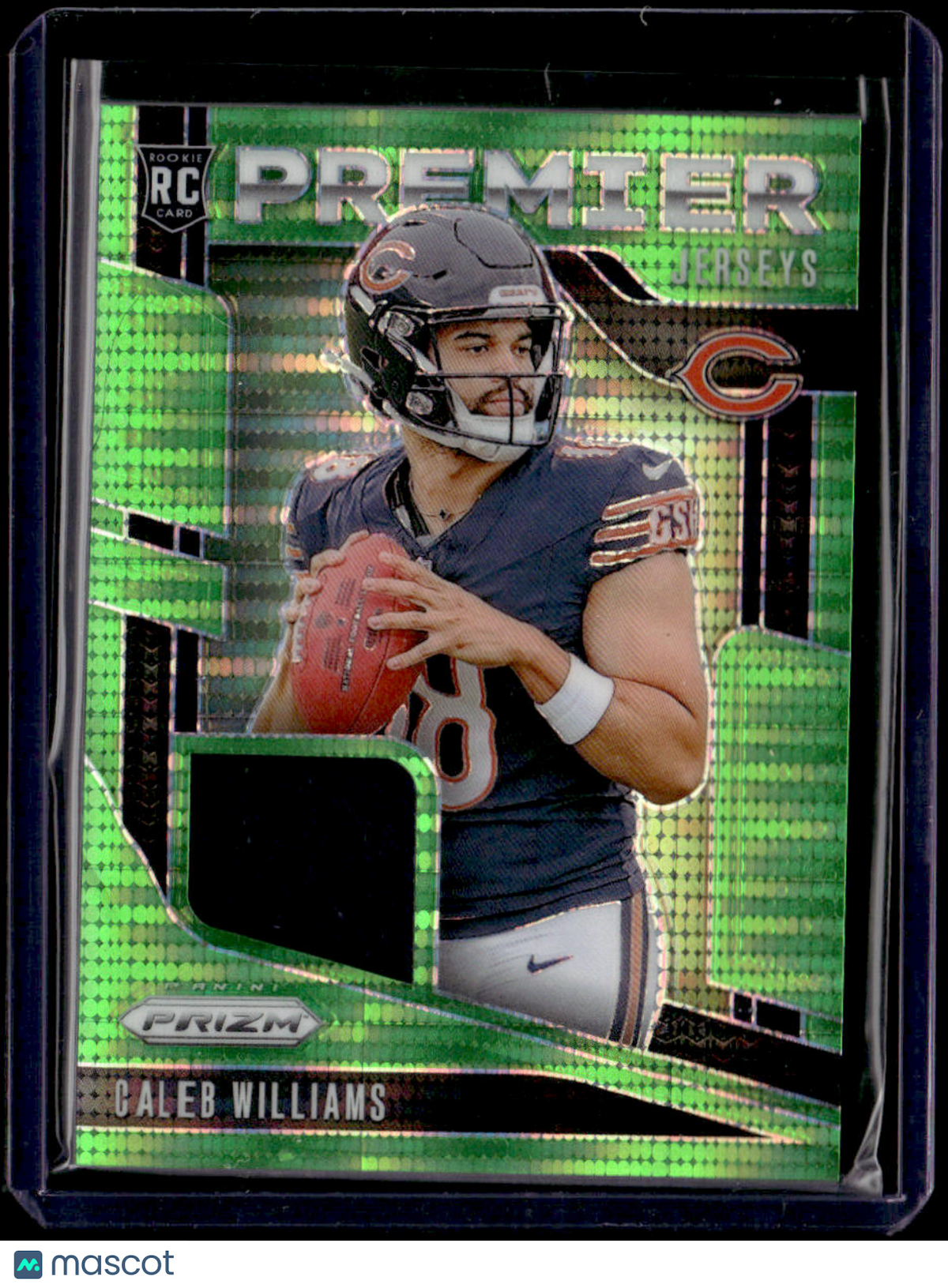 2024 Panini Prizm Caleb Williams Premier Jerseys Neon Green Pulsar