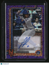2025 Topps Chrome Luisangel Acuna Rookie Autographs Purple Speckle #/299