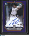 2026 Bowman Max Clark Chrome Prospect Autographs Purple Refractors #/250