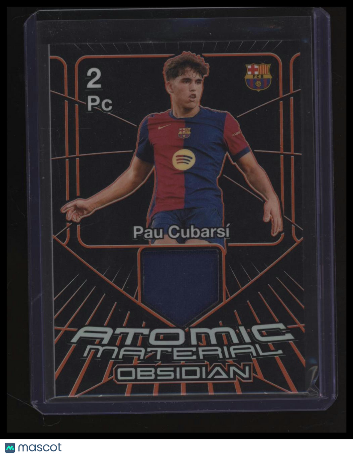 2024-25 Panini Obsidian Pau Cubarsi Atomic Material Electric Etch Orange #/99