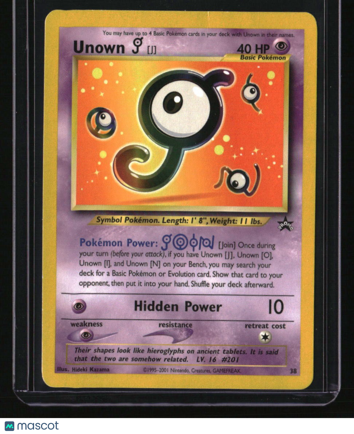WoTC Promo Unown [J]