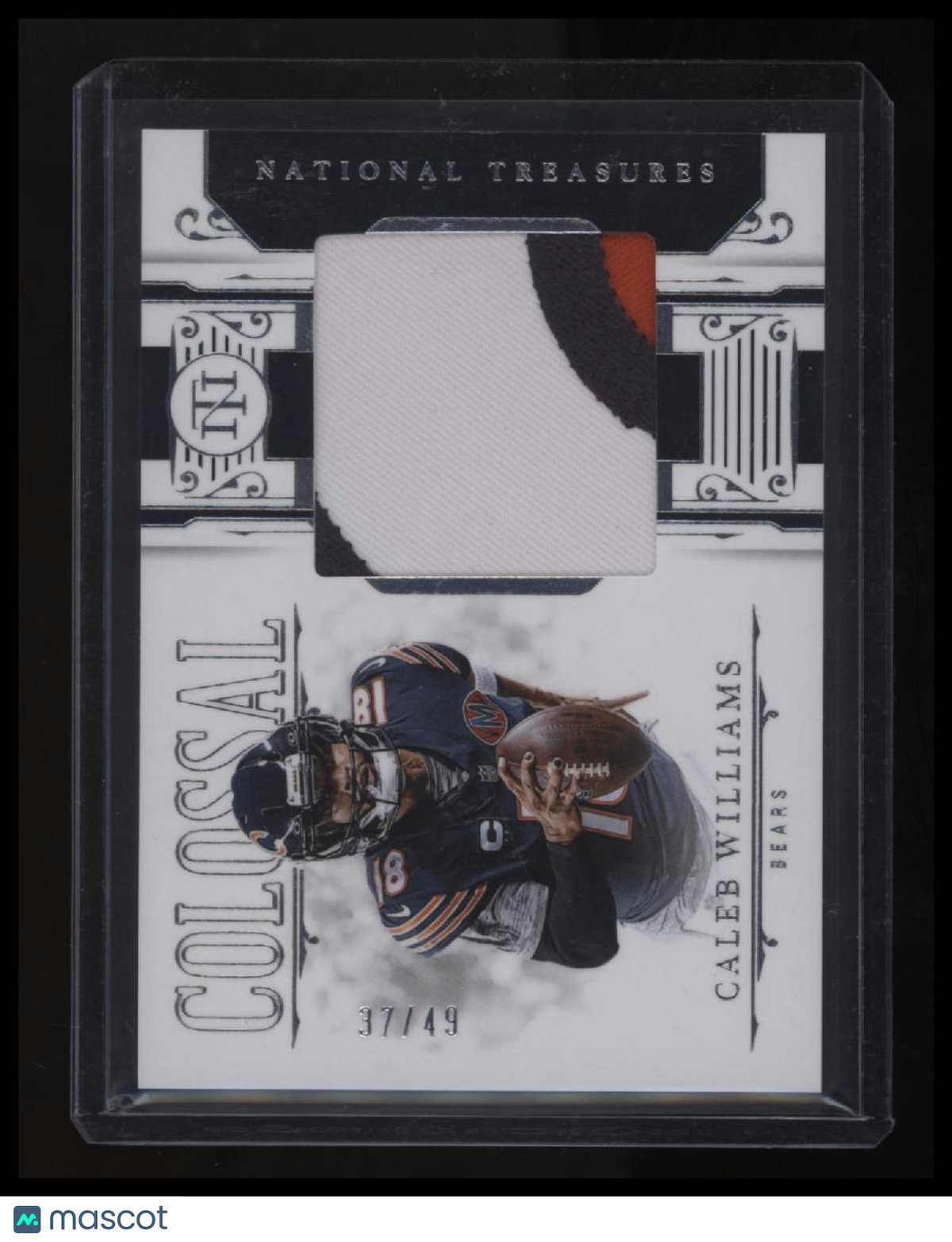 2025 Panini National Treasures Caleb Williams Colossal Materials #/49