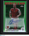 2024-25 Topps Chrome UEFA Club Competitions Dennis Bergkamp Auto Green #/99