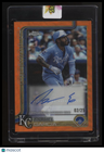 2025 Topps Chrome Update Maikel Garcia Auto Orange Wave Refractors #/25