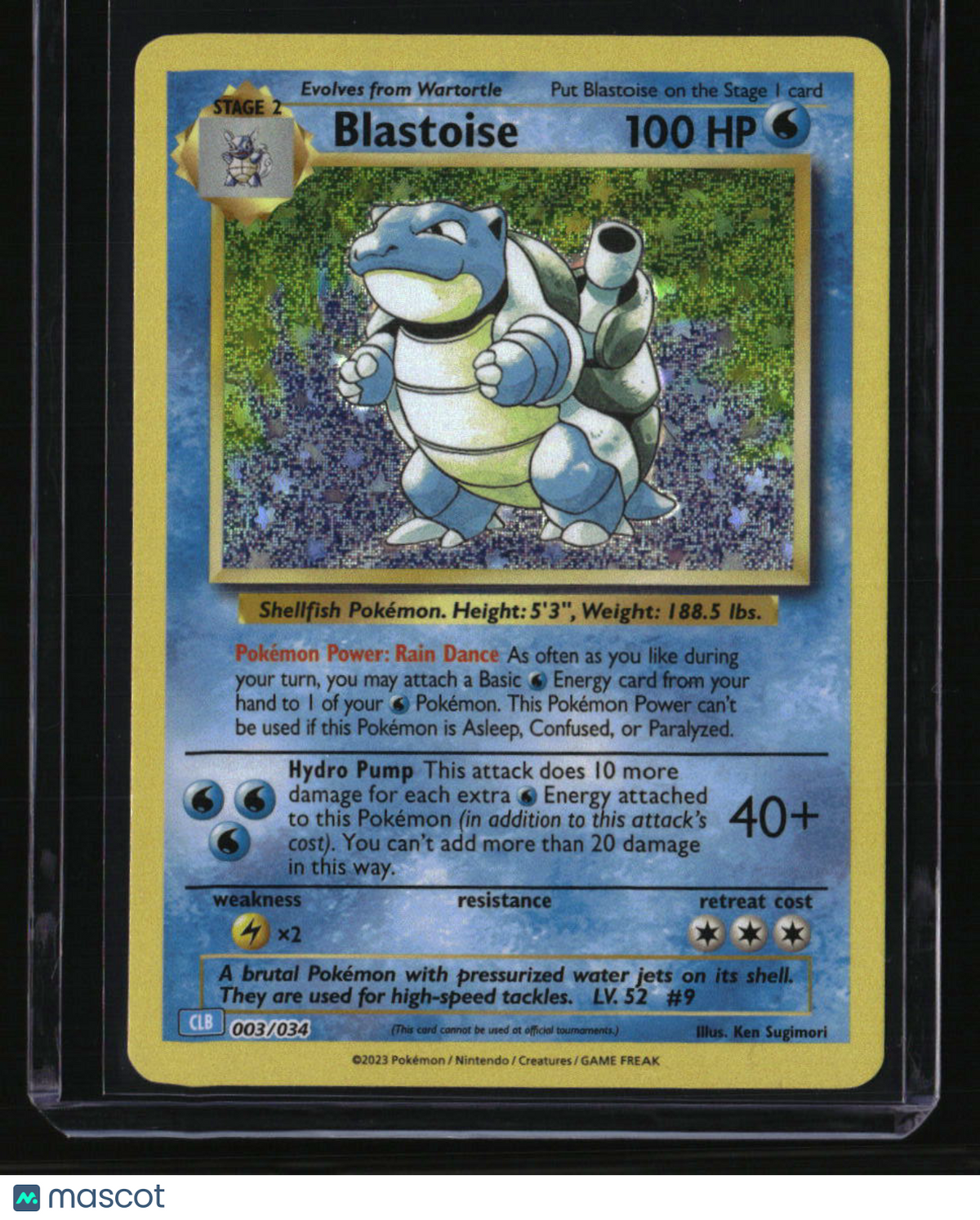 Trading Card Game Classic Blastoise