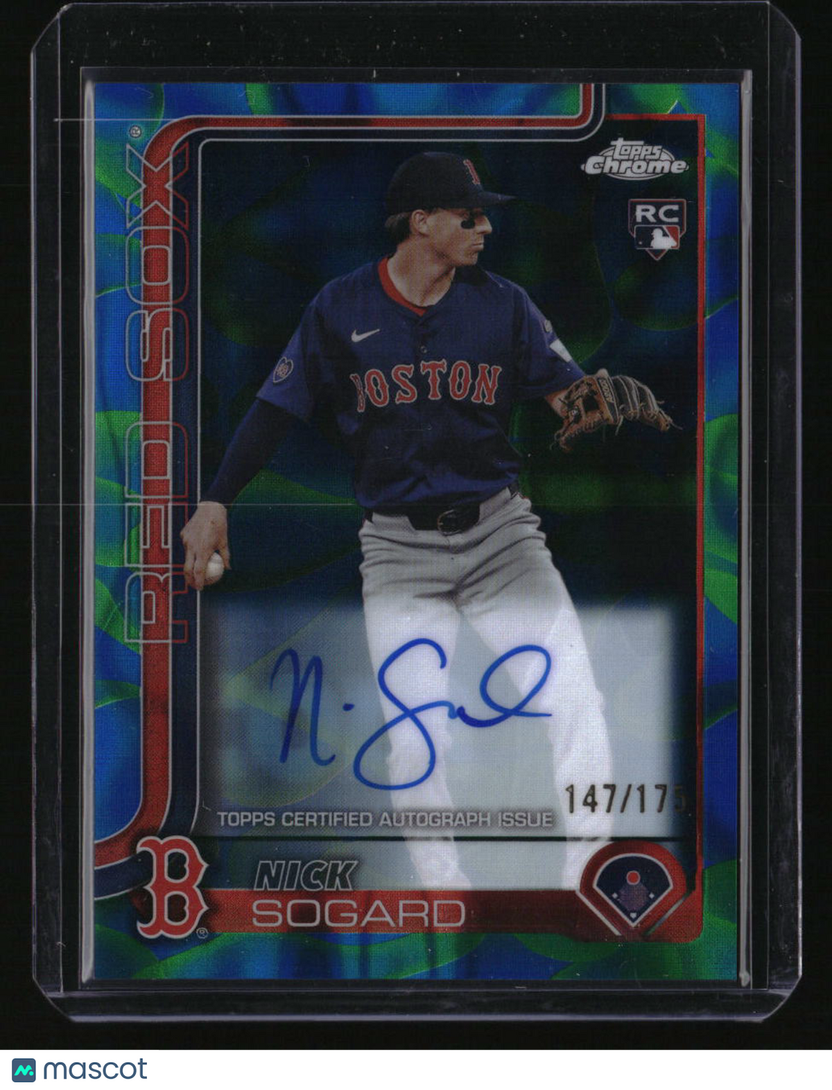 2025 Topps Chrome Update Nick Sogard Rookie Lava Lamp Auto Blue/Green #/175