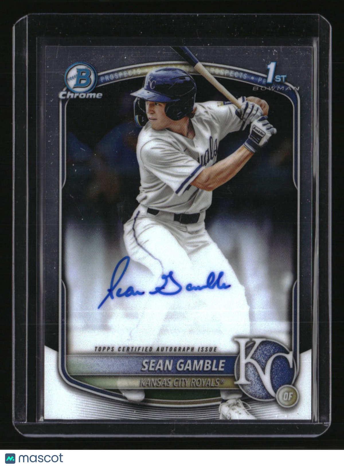 2025 Bowman Draft Sean Gamble Chrome Prospect Autographs