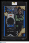 2024 Topps Finest Formula 1 Zhou Guanyu F1 Relics Blue #/75