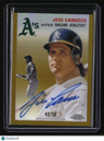2023 Topps Chrome Platinum Anniversary Jose Canseco Auto Gold #/50