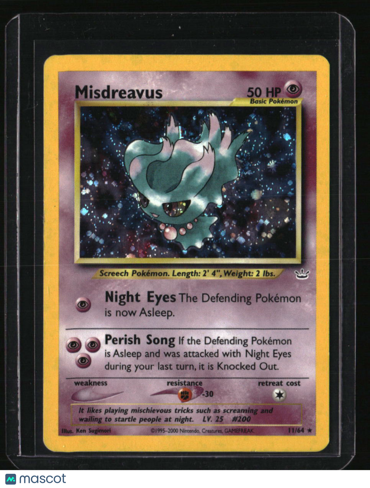 Neo Revelation Misdreavus Double Holo Error
