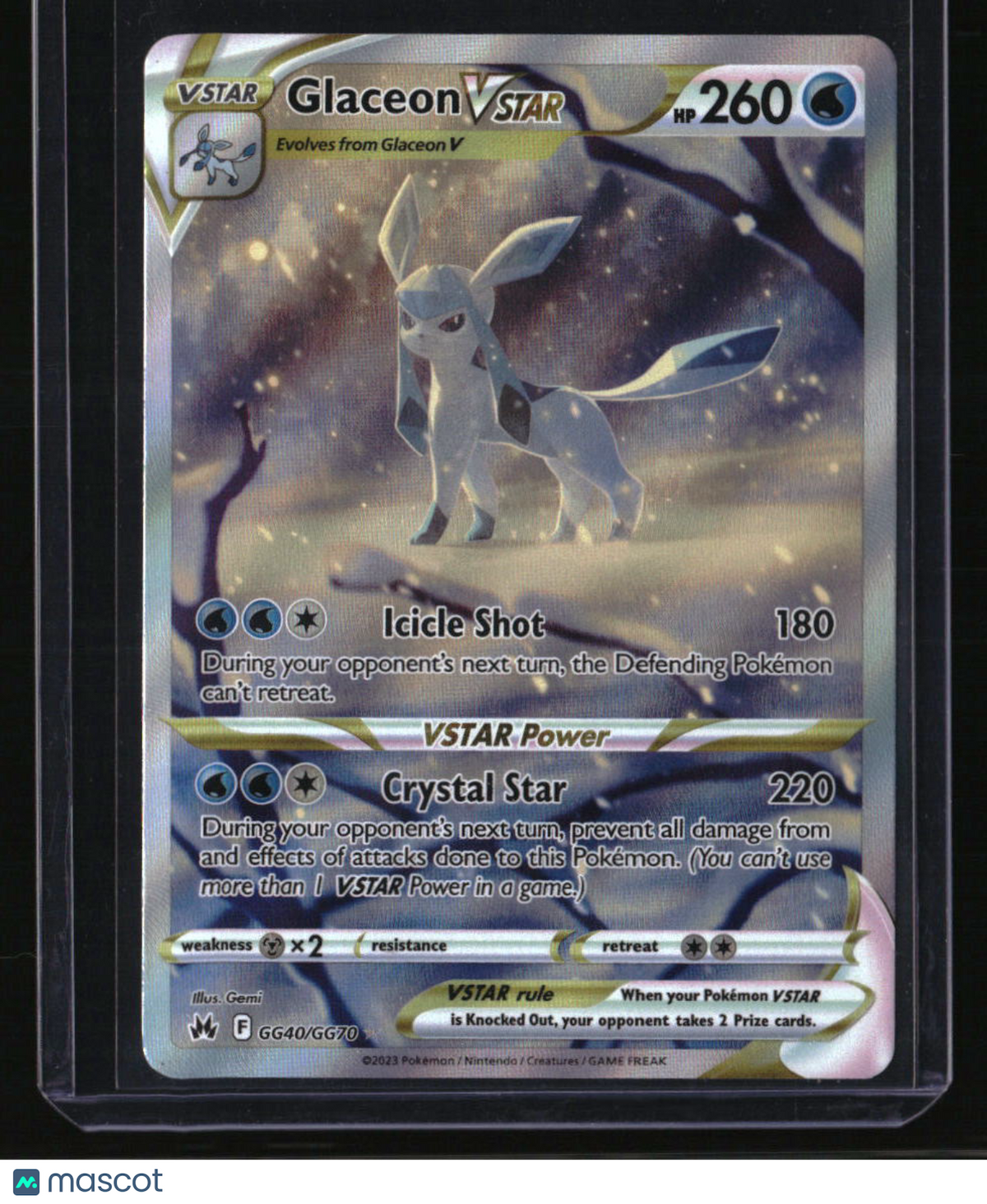 Crown Zenith: Galarian Gallery Glaceon VSTAR